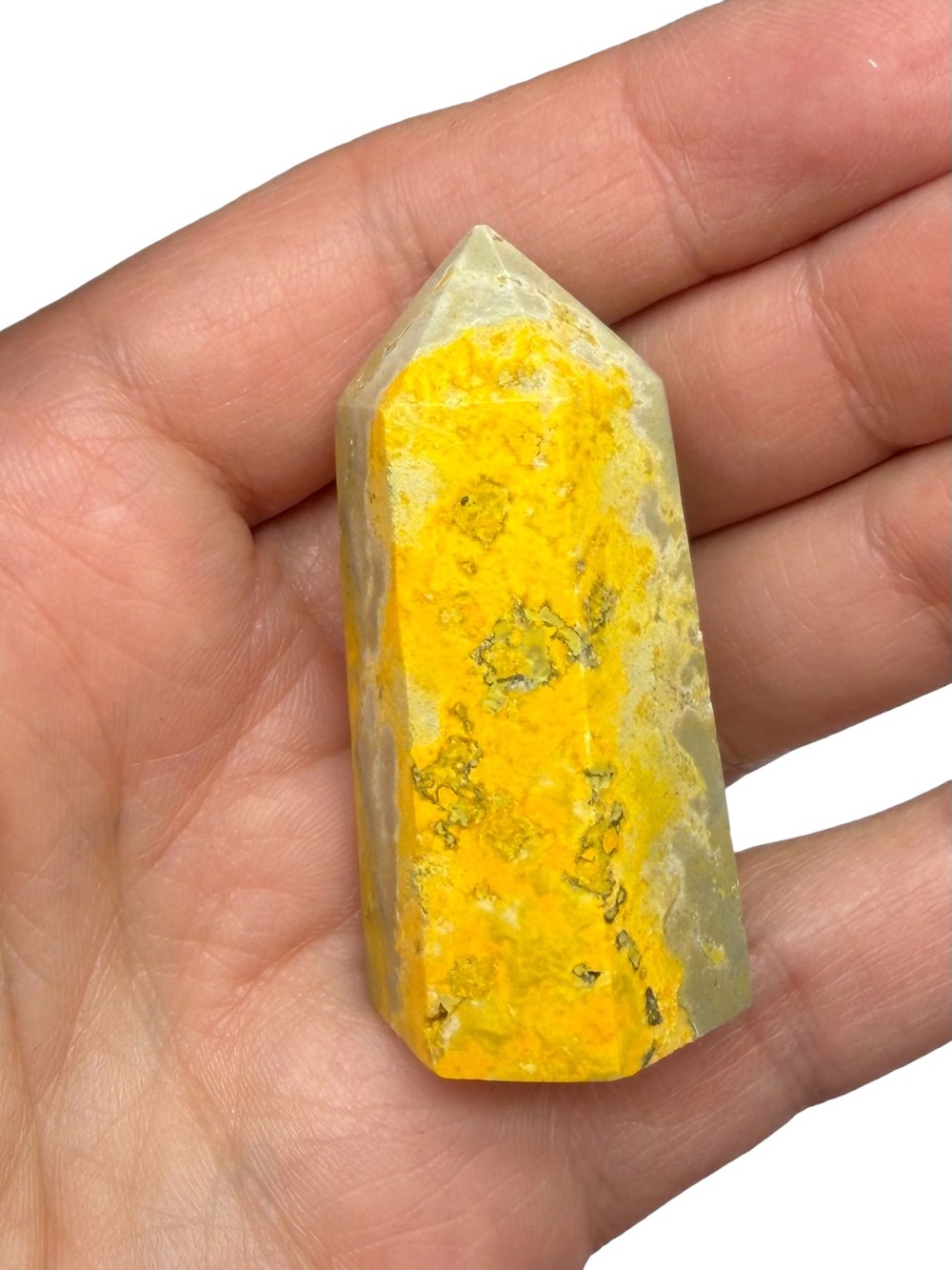 Bumblebee Jasper Tower Crystal Stone Decor Gift Yellow - Picture 5 of 11